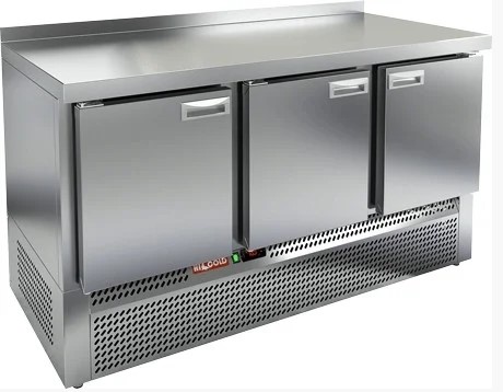 Холодильный стол HICOLD SNE 111/BT BOX, нижн, 3 двери (-18...-10°С)